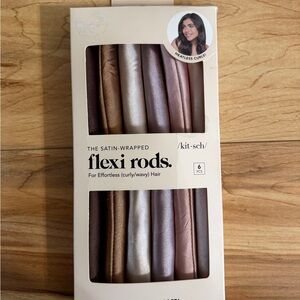 Kitsch Metallic Neutral Satin-Wrapped Flexi Rods - Bronze & Rose Gold Tones